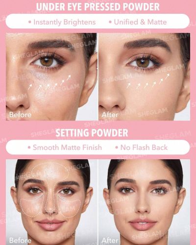 Insta-Ready Face & Under Eye Setting Powder Duo-Bubblegum