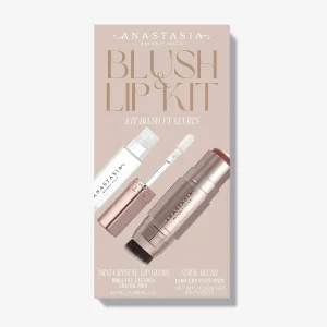 ANASTASIA BEVERLY HILLS STICK BLUSH & MINI LIPGLOSS KIT - SOFT ROSE / CRYSTAL