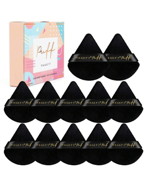 MAGEFY 12 PCS TRAINGE POWDER PUFF BOX