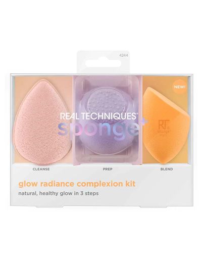 REAL TECHNIQUE GLOW RADIANT COMPLEXION BRUSH KIT(3)