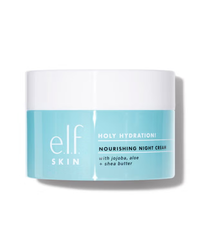 Elf SKIN Holy Hydration! Nourishing Night Cream, Ultra-Hydrating Moisturizer, Infused with Shea Butter, Soothes Skin