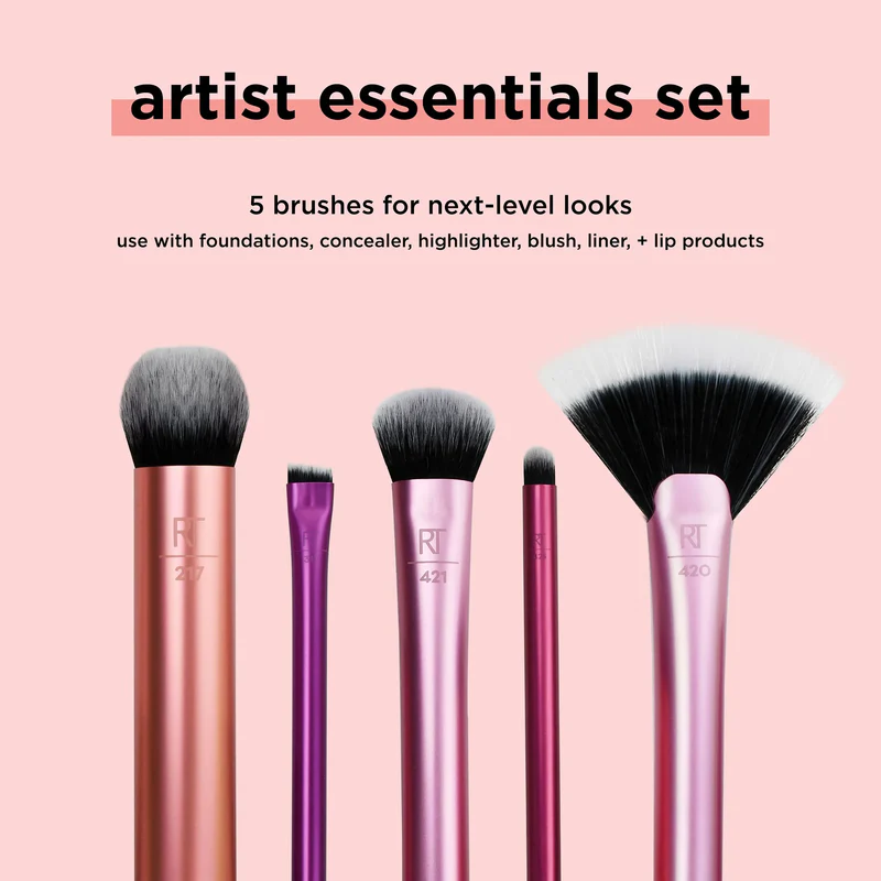 REAL TECHNIQUE ARTIST ESSENTIALS BRUSH KIT X5