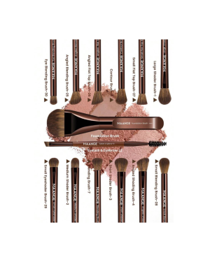 MAANGE 14 pcs Aluminium Tube Eye Makeup Brush Sets