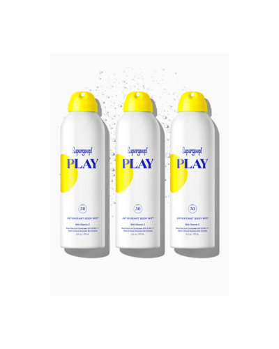SUPERGOOP PLAY Antioxidant Body Mist SPF 50 with Vitamin C