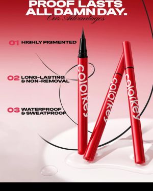 COLORKEY Fine Lasting Liquid Eyeliner Pen N01 Deep Black