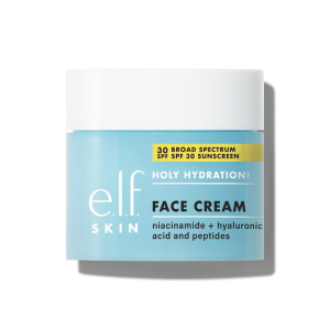 Elf  Holy Hydration! Face Cream, Broad Spectrum SPF 30 Sunscreen, Moisturizes & Softens Skin, Quick-Absorbing & Ultra-Hydrating