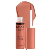NYX PROFESSIONAL MAKEUP Butter Gloss Brown Sugar, Non-Sticky Lip Gloss – Sugar High (Peachy Light Nude)
