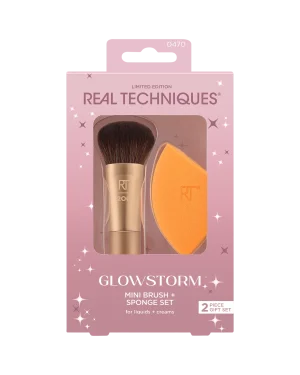 Real Technique Glowstorm Mini Brush + Sponge Set