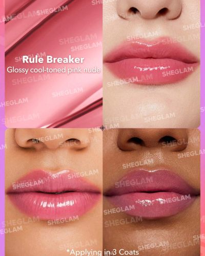 Sheglam Mirror Kiss High-Shine Lipstick-Rule Breaker