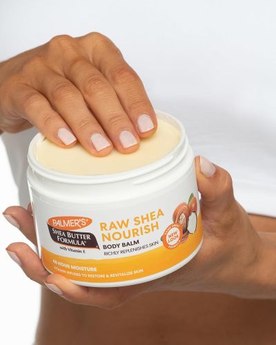 Palmer’s Shea Butter Formula Raw African Shea Butter Balm, Nourishing Body Moisturizer