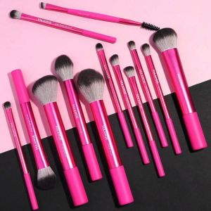MAANGE 13 PCS PINK PROFESSIONAL MAKEUP BRUSH SET