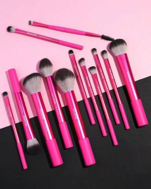 MAANGE 13 PCS PINK PROFESSIONAL MAKEUP BRUSH SET