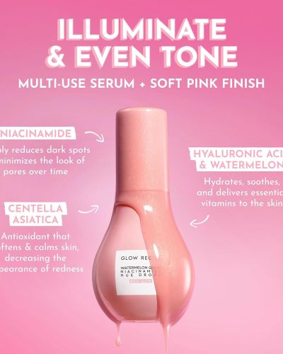 Glow Recipe Hue Drops Tinted Face Serum – Illuminating Glow Drops to Brighten & Hydrate