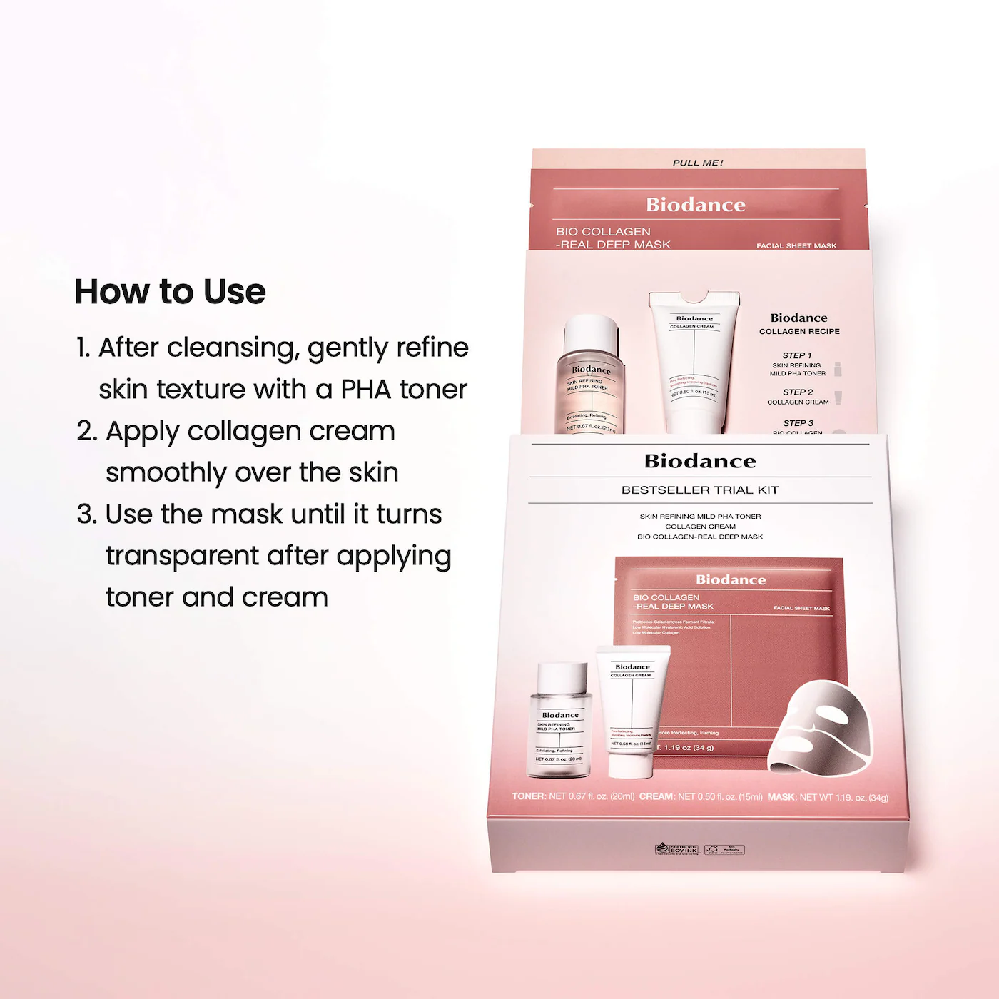 Biodance Bestseller Trial Kit for Gentle Exfoliation, Skin Smoothing, and Pore Perfecting