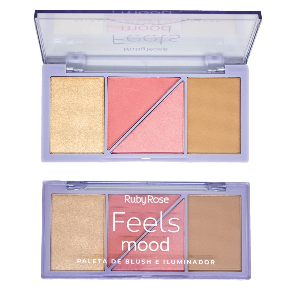 Ruby Rose Feels Mood Blush Illuminator Palette