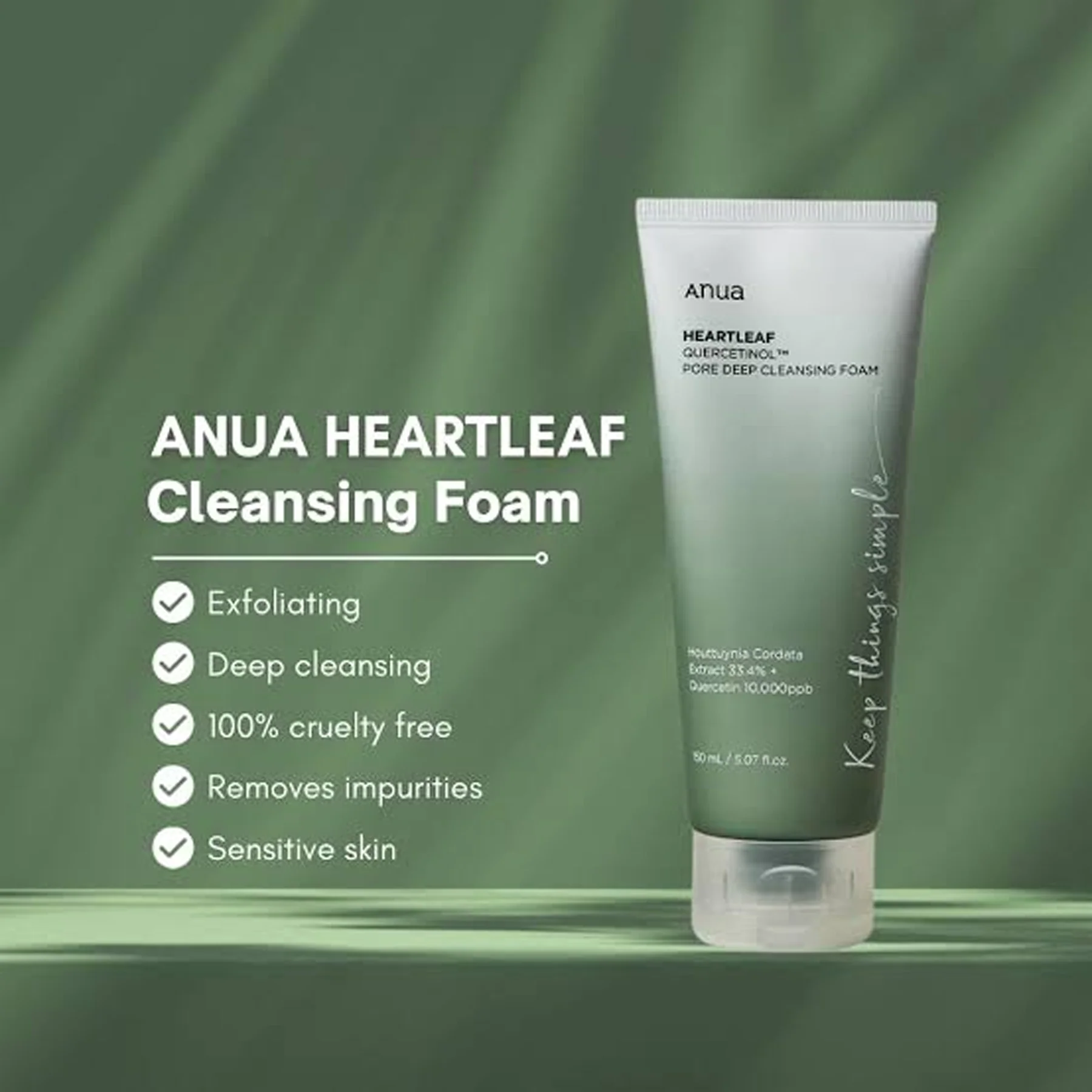 Anua Heartleaf Quercetinol Pore Deep Cleansing Foam