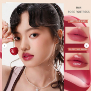 UNNY CLUB Rose Tram Dual Lip Glaze M02 Sweet Pink Universe