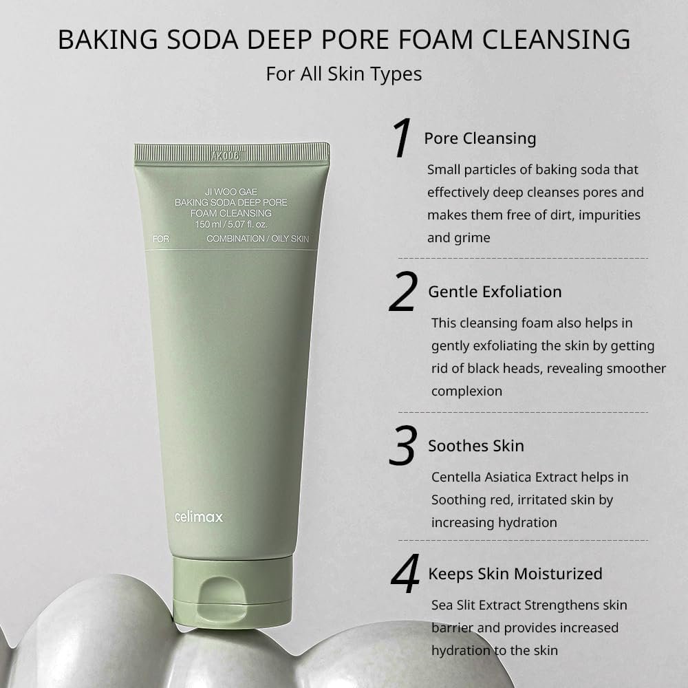 CELIMAX Ji Woo Gae Baking Soda Deep Pore Foam Cleansing