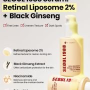 K-SECRET SEOUL 1988 Retinal Serum Retinal Liposome 2% and 58% Black Ginseng
