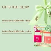 Pixi Beauty On-the-Glow Mini Blush Duo Holiday Ornament Gift Set