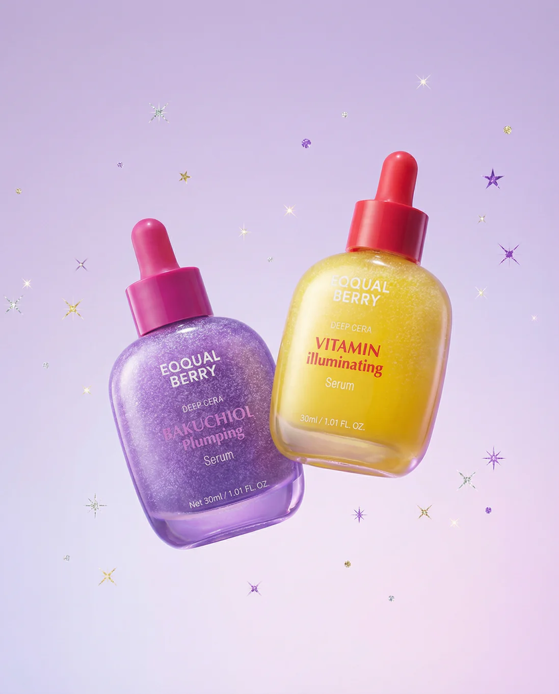 EQQUALBERRY Bakuchiol & Vitamin C Serum Set