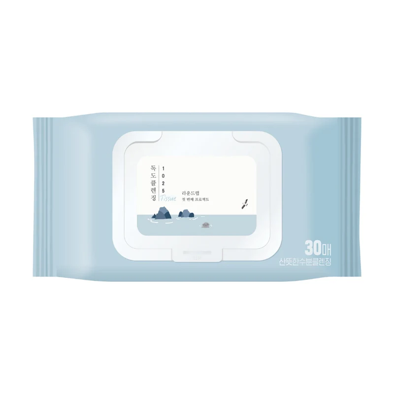 ROUND LAB 1025 Dokdo Cleansing Tissue 30 pcs