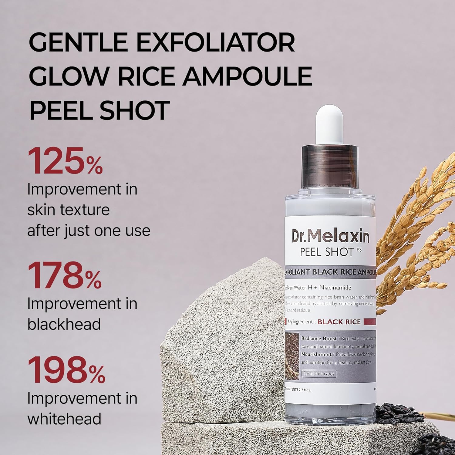 Dr.Melaxin Peel Shot Glow Rice Peeling Ampoule 80ml