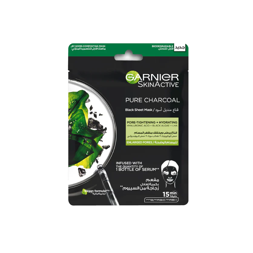 Garnier Pure Charcoal Black Tissue Mask