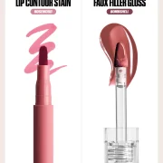 Huda Beauty MAKEOUT SESH LIP DUO ROSY NUDES