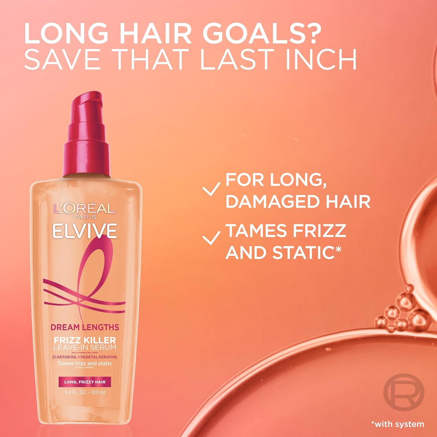 L’Oreal Paris Elvive Dream Lengths Frizz Killer Leave-In Serum