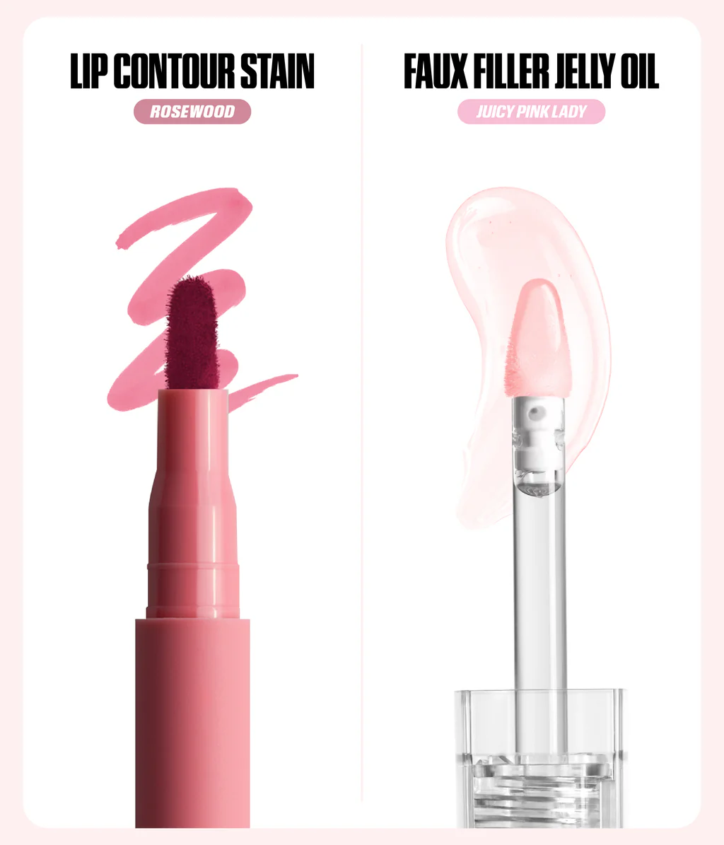 Huda Beauty HABIBTI Rosy Pink Lip Duo