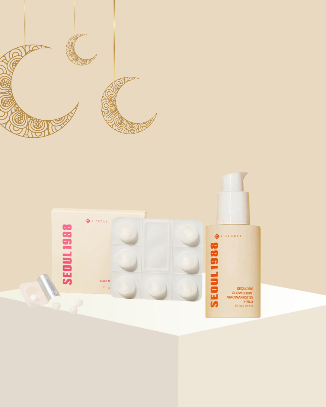 k-secret Seoul 1988 Boosting balls + Niacinamide serum