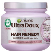 Garnier Ultra Doux Rice Water Infusion & Starch Hair Remedy Mask, Smooth And Shine