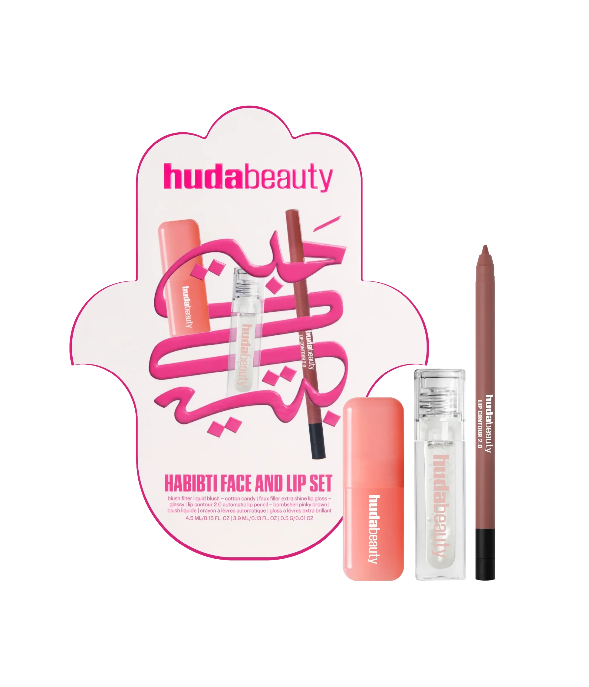 Huda Beauty Habibti Face And Lip Set
