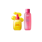 EQQUALBERRY Vitamin Illuminating Serum + NAD+ Peptide Boosting Toner