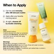 Anua Zero-cast Moisturizing Finish Sunscreen SPF 50+ PA++++ 50ml